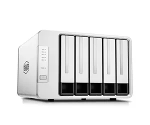 TerraMaster D5-300 disku masīvs datu uzglabāšanai Desktops Melns, Pelēks