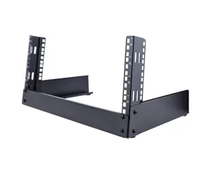 StarTech.com 2-Post 4U Desktop Server Rack, Small Open Frame 19in Computer Rack, Compact Network Rack for AV / Studio / Data / IT Equipment - Free Standing Two-Post Home/Office Rack