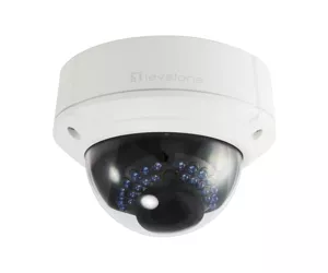 LevelOne GEMINI Zoom Dom-IP-Netzwerk-Kamera, 4 Megapixel, H.265, IR-LEDs, 802.3af PoE, 4.3fach Optischer Zoom