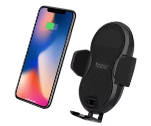Techly Qi Wireless car charger with sucker with automatic adjustment