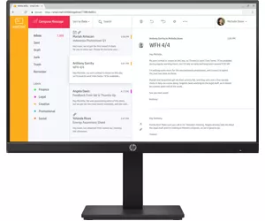 HP P24h G4 kompiuterio monitorius 60,5 cm (23.8") 1920 x 1080 pikseliai „Full HD“ IPS Juoda