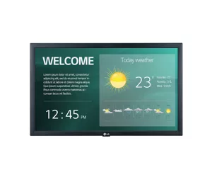 LG 22SM3G-B Digital signage display 54.6 cm (21.5') IPS Wi-Fi 250 cd/m² Full HD Black Built-in processor 16/7