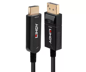 Lindy 30m Fibre Optic Hybrid DP 1.2 to HDMI 18G Cable