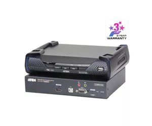 ATEN 4K HDMI Single Display KVM Over IP Extender with PoE (T+R)