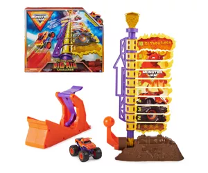 Monster Jam El Toro Loco Big Air Challenge Playset with Exclusive Monster Truck, Over 20-Inch Tall, 1:64 Scale, Kids Toys for Boys Ages 3 and up