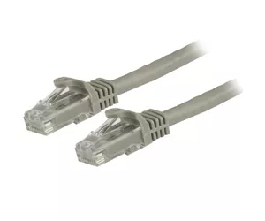 StarTech.com 1.5m CAT6 Ethernet Cable - Grey CAT 6 Gigabit Ethernet Wire -650MHz 100W PoE RJ45 UTP Network/Patch Cord Snagless w/Strain Relief Fluke Tested/Wiring is UL Certified/TIA