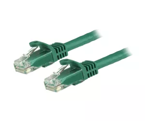 StarTech.com 1.5m CAT6 Ethernet Cable - Green CAT 6 Gigabit Ethernet Wire -650MHz 100W PoE RJ45 UTP Network/Patch Cord Snagless w/Strain Relief Fluke Tested/Wiring is UL Certified/TIA
