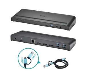 i-tec USB 3.0 / USB-C / Thunderbolt 3, 3x 4K Docking Station + Power Delivery 85W