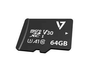 V7 64GB U3 V30 A1 Micro SDXC Card CL10 UHD + Adapter