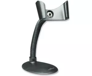 Manhattan Handheld Barcode Scanner Stand, Gooseneck with base, suitable for table mount or wall mountable, Black, Lifetime Warranty, Box