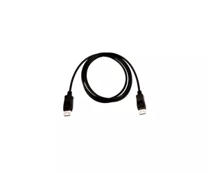 V7 Black Video Cable Pro DisplayPort Male to DisplayPort Male 2m 6.6ft