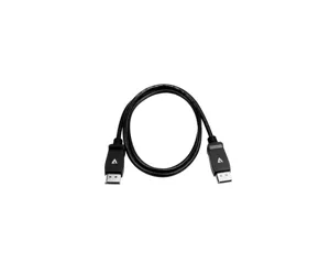 V7 Black Video Cable Pro DisplayPort Male to DisplayPort Male 1m 3.3ft