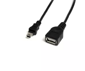 StarTech.com 1 ft Mini USB 2.0 Cable - USB A to Mini B F/M