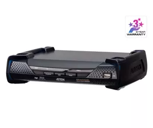 ATEN 2K DVI-D Dual-Link KVM over IP Receiver with Dual SFP & PoE
