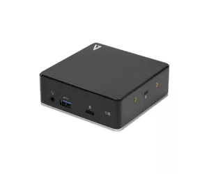 V7 Universal USB-C Docking Station w/ Dual HDMI, 3.5mm Combo Audio, Gigabit Ethernet, 3 x USB 3.1 ports and 85W PD