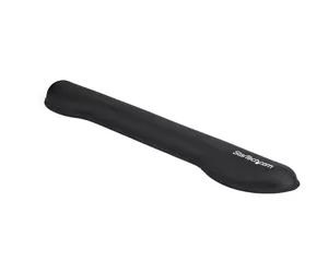 StarTech.com Foam Keyboard Wrist Rest for Ergonomic Typing Support - Padded Non-Slip Keyboard Cushion - Laptop or Desktop Computer Keyboard Wrist, Hand & Arm Rest - Soft Black Nylon Rest Pad