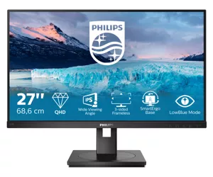 Philips S Line 275S1AE/00 LED display 68.6 cm (27") 2560 x 1440 pixels 2K Ultra HD LCD Black