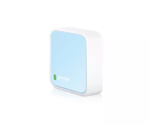 TP-Link 300Mbps Wireless N Nano Router bezvadu rūteris Ātrais Ethernet Viena frekvenču josla (2.4 GHz) Zils, Balts
