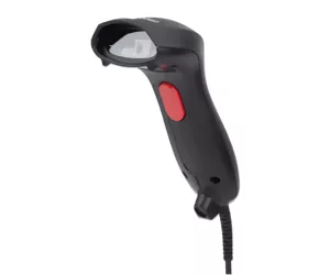 Manhattan 2D Handheld Barcode Scanner, USB-A, 250mm Scan Depth, Cable 1.5m, Max Ambient Light 100,000 lux (sunlight), Black, Three Year Warranty, Box