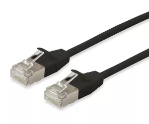 Equip Cat.6A F/FTP Slim Patch Cable, 7.5m, Black