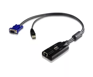 ATEN USB - VGA to Cat5e/6 KVM Adapter Cable (CPU Module), with Virtual Media Support