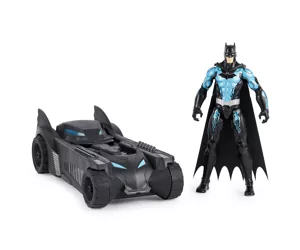 DC Comics , Batman 12-inch Batman Action Figure and Batmobile Vehicle, Toys for Kids and Collectors Ages 3 and up (Styles May Vary)
