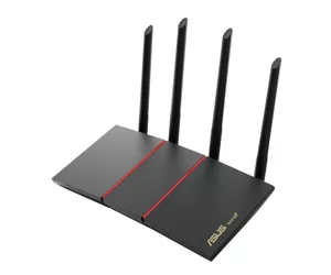 ASUS RT-AX55 wireless router Gigabit Ethernet Dual-band (2.4 GHz / 5 GHz) Black