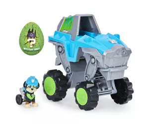 PAW Patrol Dino Rescue Deluxe Fahrzeug von Rex, inklusive Rex-Spielfigur und Überraschungs-Dinosaurier, Spielzeug geeignet für Kinder ab 3 Jahren