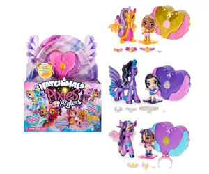 Hatchimals Pixies Riders, Radiant Roxy Pixie and Tigrette Glider Hatchimal Set with Mystery Feature
