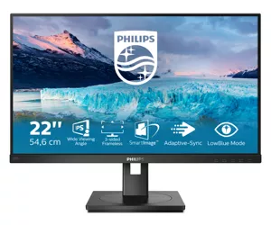 Philips S Line 222S1AE/00 computer monitor 54.6 cm (21.5") 1920 x 1080 pixels Full HD LCD Black
