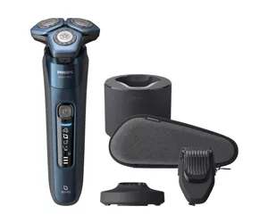 Philips SHAVER Series 7000 S7786/59 skustuvas vyrams Rotorinis skustuvas Apkarpymo mašinėlė Juoda, Mėlyna