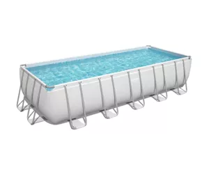Bestway 5611Z Aufstellpool Gerahmter Pool Rechteckig 19281 l Weiß