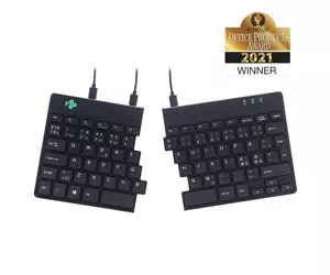 R-Go Tools R-Go Compact Break Keyboard, QWERTY (ND), black, wired