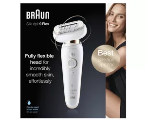 Braun Silk-épil 9 Flex 40 tweezers White, Gold