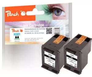 Peach 318842 rašalo kasetė 2 vnt Derantis Standartinė išeiga Juoda