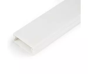 StarTech.com Solid Cable Management Raceway with Adhesive Tape & Cover, 1-1/4"(32mm)W x 3/8"(11mm)H - 3ft(1m) length, PVC Network/Power Cord Hider/Wall Wire Duct, Max 12 Cables, UL Listed