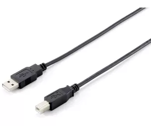Equip USB 2.0 Type A to Type B Cable, 3.0m , Black