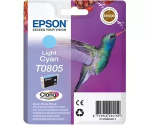 Epson Hummingbird Singlepack Light Cyan T0805 Claria Photographic Ink