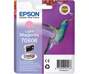 Epson Hummingbird Singlepack Light Magenta T0806 Claria Photographic Ink