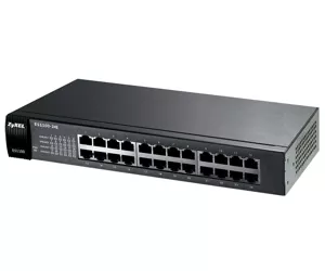 Zyxel ES1100-24E network switch Unmanaged Black
