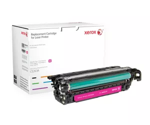 Xerox Magenta toner cartridge. Equivalent to HP CE263A. Compatible with HP Colour LaserJet CM4540 MFP, Colour LaserJet CP4025, Colour LaserJet CP4525