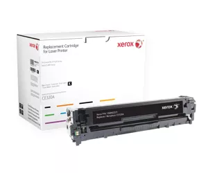 Xerox Black toner cartridge. Equivalent to HP CE320A. Compatible with HP Colour LaserJet CM1415, Colour LaserJet CP1210, Colour LaserJet CP1510