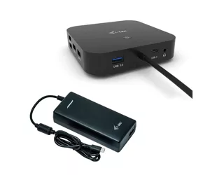 i-tec USB-C Dual Display Docking Station with Power Delivery 100 W + Universal Charger 112 W