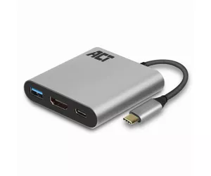 ACT AC7022 USB-C to HDMI multiport adapter 4K, USB hub, PD pass through