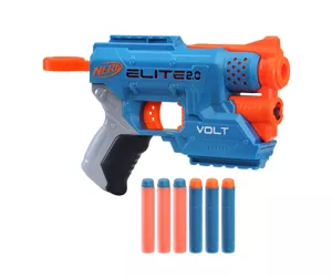 Nerf Elite 2.0 Volt SD-1 Blaster -- 6 Official Darts, Light Beam Targeting, 2-Dart Storage, 2 Tactical Rails