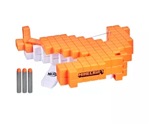 Nerf Minecraft Pillager's Crossbow Dart-Blasting Crossbow, Real Crossbow Action, Includes 3 Official Elite Darts