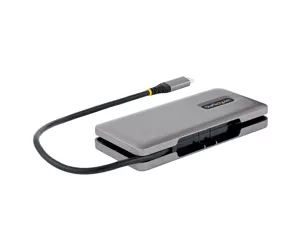 StarTech.com HB31CM4CPD3 knyginių kompiuterių dokas / jungčių replikatorius Vielinis USB 3.2 Gen 2 (3.1 Gen 2) Type-C Pilka