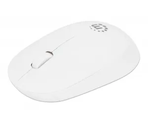 Manhattan Performance III Wireless Mouse, White, 1000dpi, 2.4Ghz (up to 10m), USB, Optical, Ambidextrous, Three Button with Scroll Wheel, USB nano receiver, AA battery (not included), Low friction base, Three Year Warranty, Retail Box