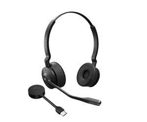 Jabra Engage 55 Austiņas Bezvadu Birojs / zvanu centrs Melns, Titāns