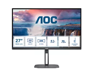 AOC V5 Q27V5N PC lamekuvar 68,6 cm (27") 2560 x 1440 pikslit Quad HD LED Must